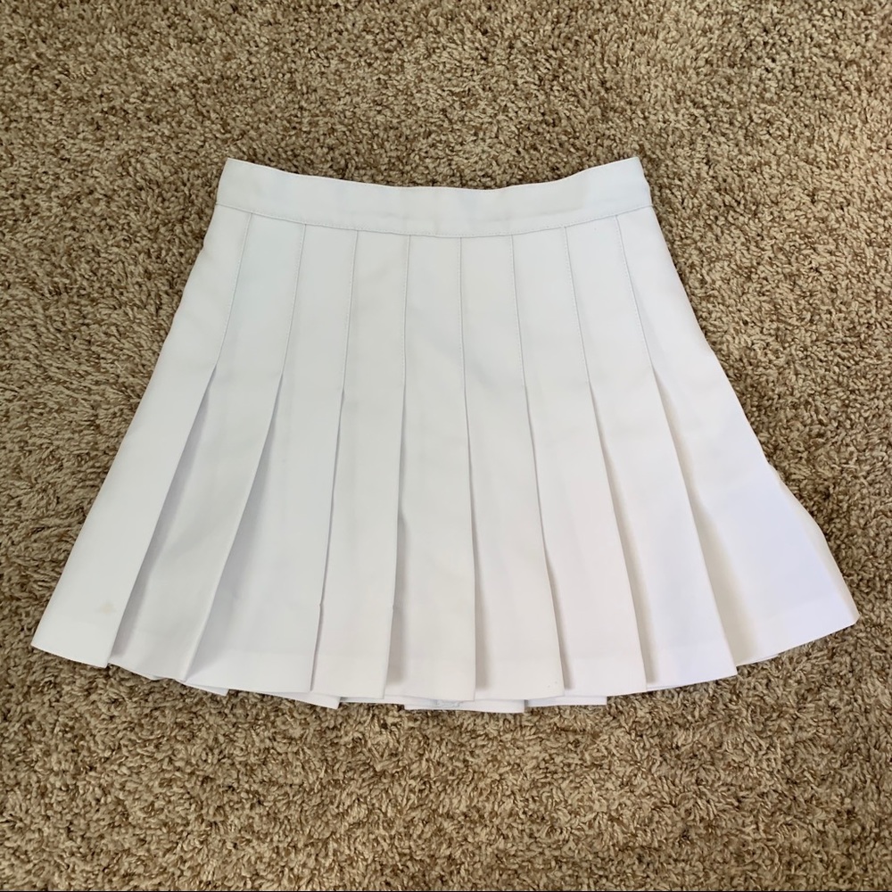 White American Apparel Tennis Skirt